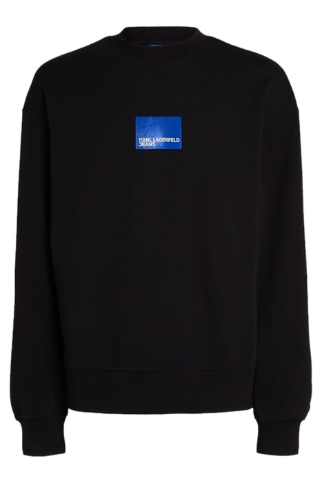 KLJ RELAXED ANIMAL PRINT SWEAT BLACK 1