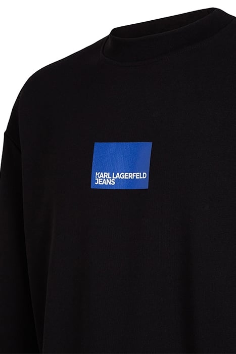 KLJ RELAXED ANIMAL PRINT SWEAT BLACK 3