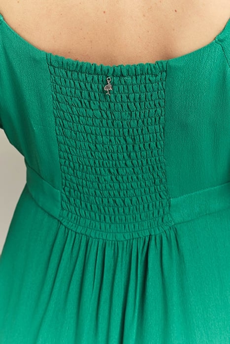 RYOKO - MIDI WRAP DRESS GREEN GRASS 4