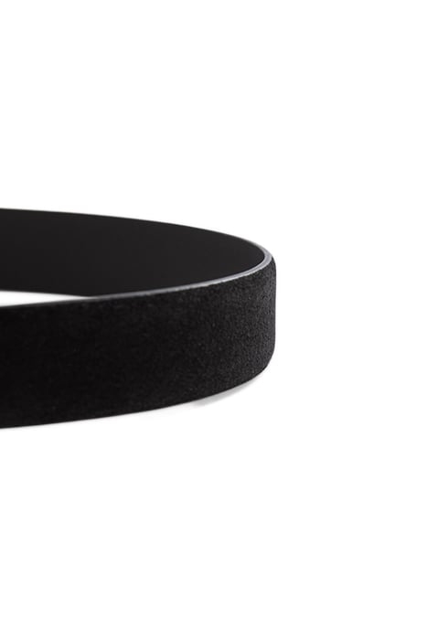 BLACK SUEDE THIN BELT 6
