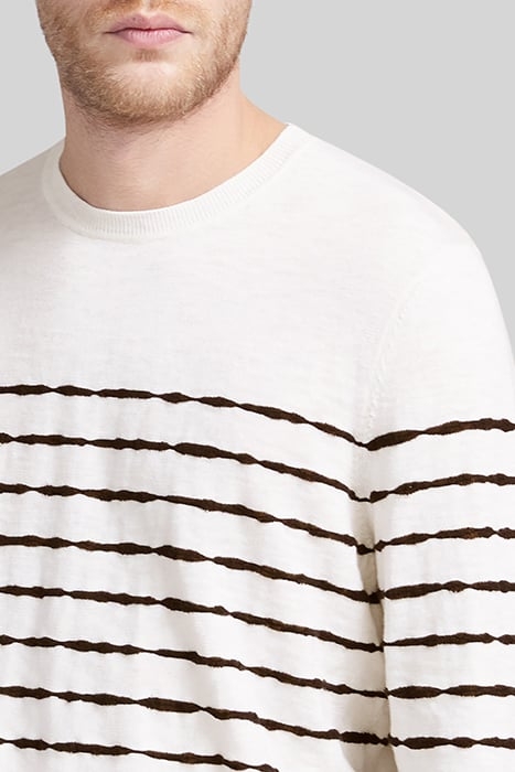 GESSO SWEATER WITH BLACK SAILOR STRIPES 5