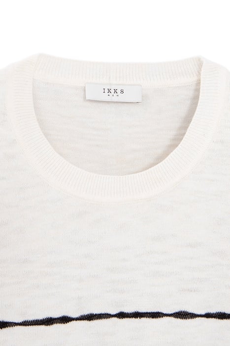 GESSO SWEATER WITH BLACK SAILOR STRIPES 7