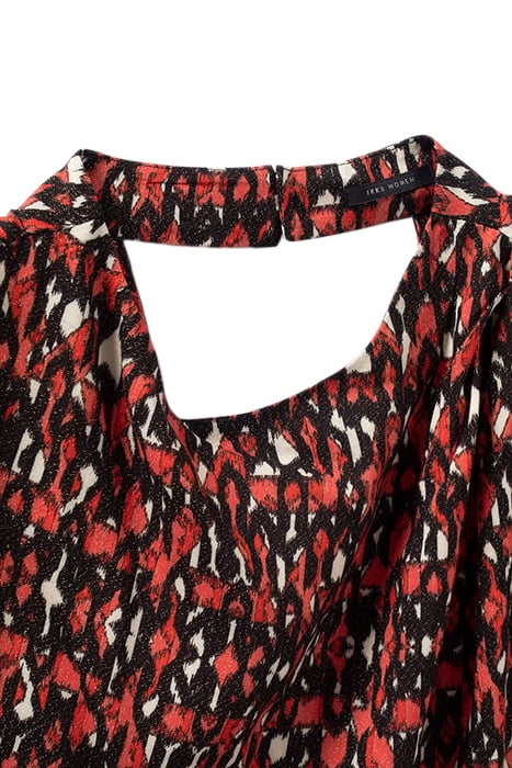 BLACK TOP WITH IKAT PRINT 7