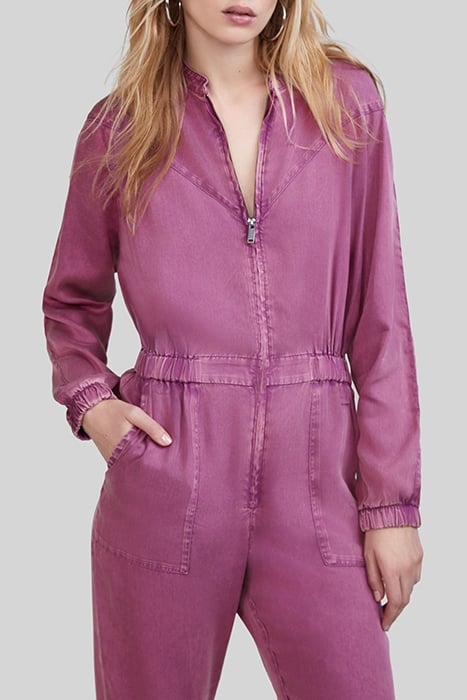 DARK PURPLE ACID WASH LYOCELL® JUMPSUIT 4