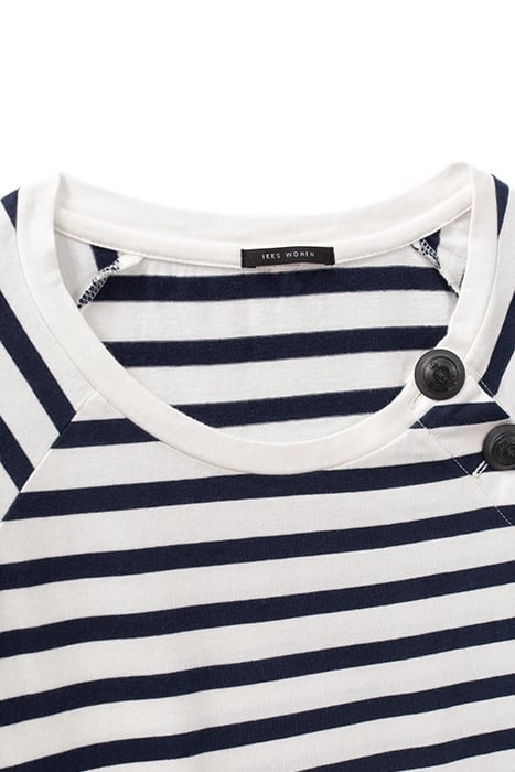 ECRU SAILOR-STRIPE DRESS WITH BADGE ON SLEEVE 6