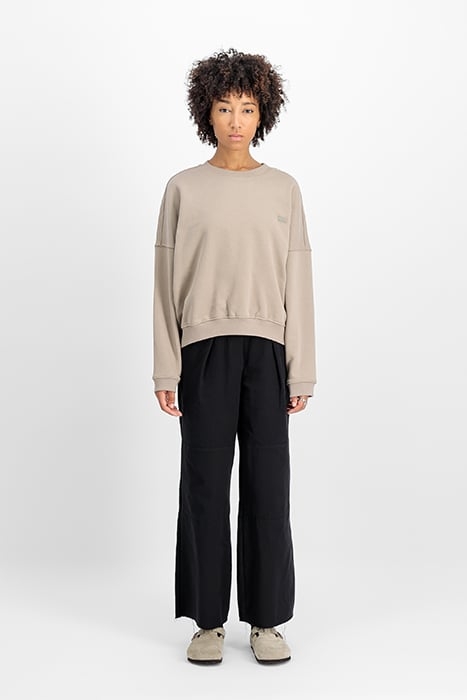 ALPHA ESSENTIALS RL SWEATER VINTAGE SAND 1