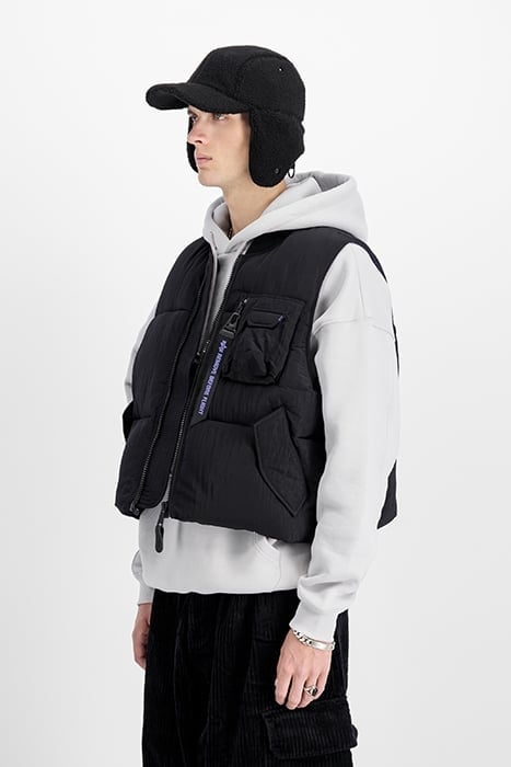 MA-1 PUFFER VEST UV BLACK 4