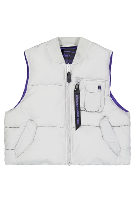 MA-1 PUFFER VEST UV PASTEL GREY 3