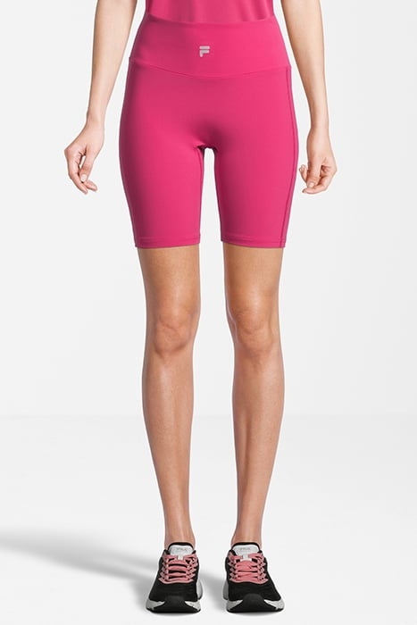 RAKANDA HIGH WAIST BIKE TIGHTS PINK YARROW 1