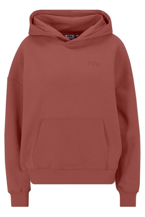 SUDE OVERSIZED HOODIE MARSALA 1