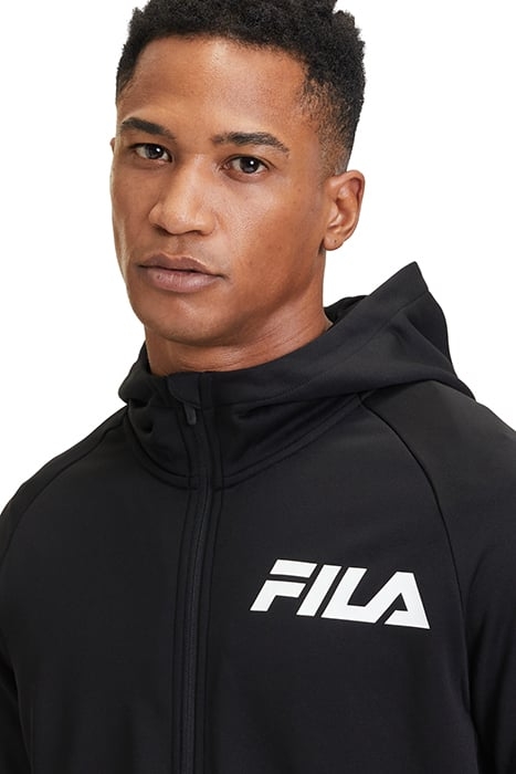 TREPUZZI HOODED ZIP JACKET BLACK 7