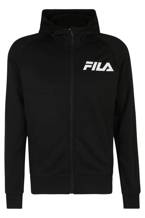 TREPUZZI HOODED ZIP JACKET BLACK 4