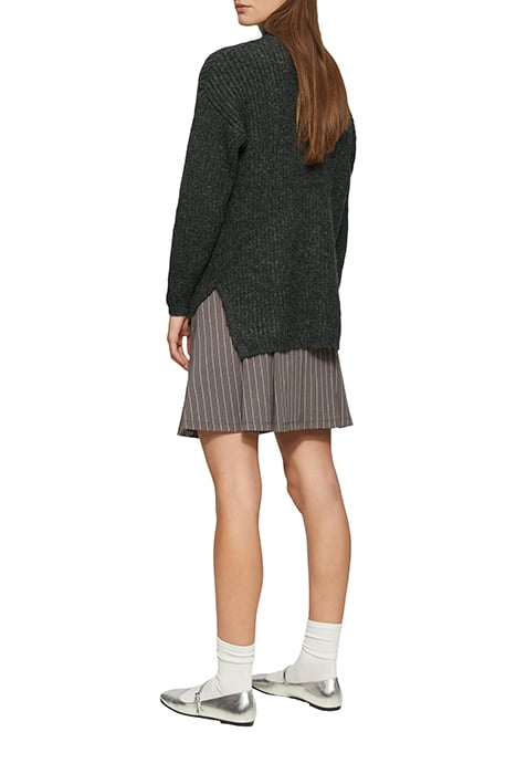 S.OLIVER-QS PULLOVER GREY/BLACK 3