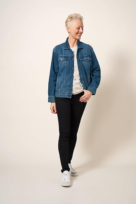 DAYTON DENIM JACKET MID DENIM 1