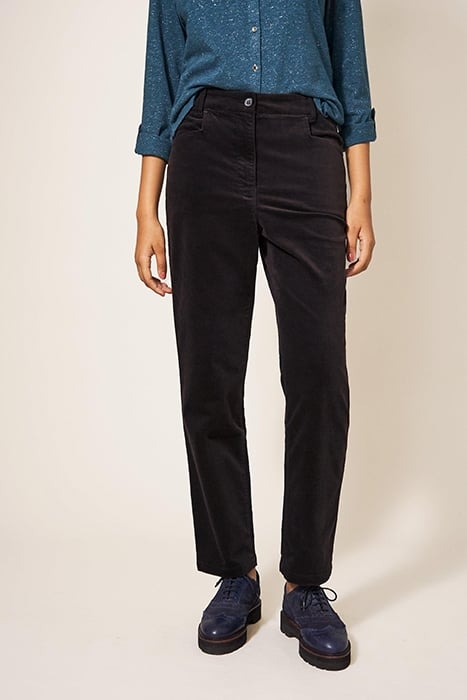 SAVANNAH VELVET TROUSER PURE BLACK 1