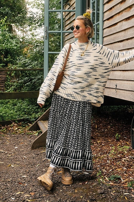 SPACEDYE HIGH NECK NATURAL MULTI 7