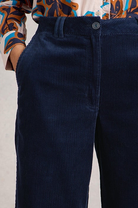 BELLE CORD WIDE LEG TROUSER DARK NAVY 5