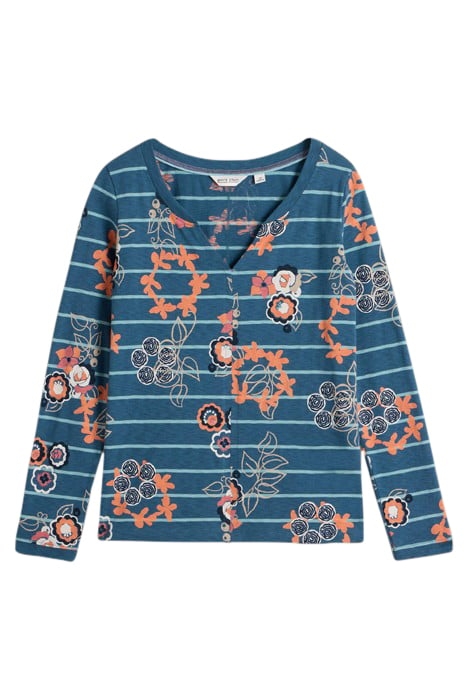 NELLY LS TEE BLUE PRINT 3