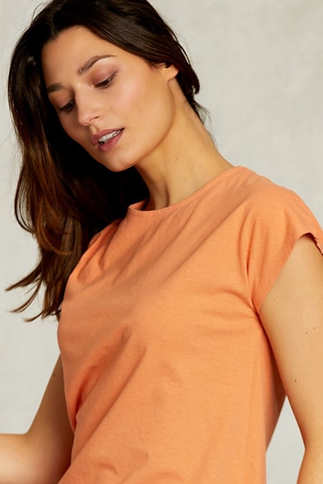 ORANGE SLEEVELESS T-SHIRT 4