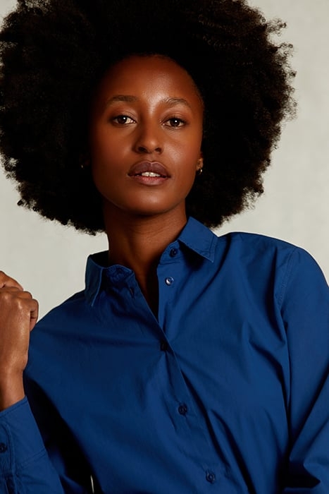 BLUE UNI CENTERED BLOUSE BLUE 4