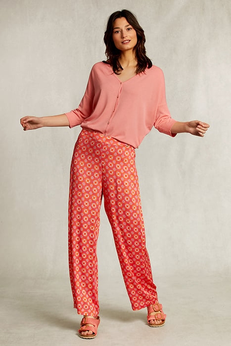 PINK V-NECK CARDIGAN 3/4 SLEEVES PINK 3