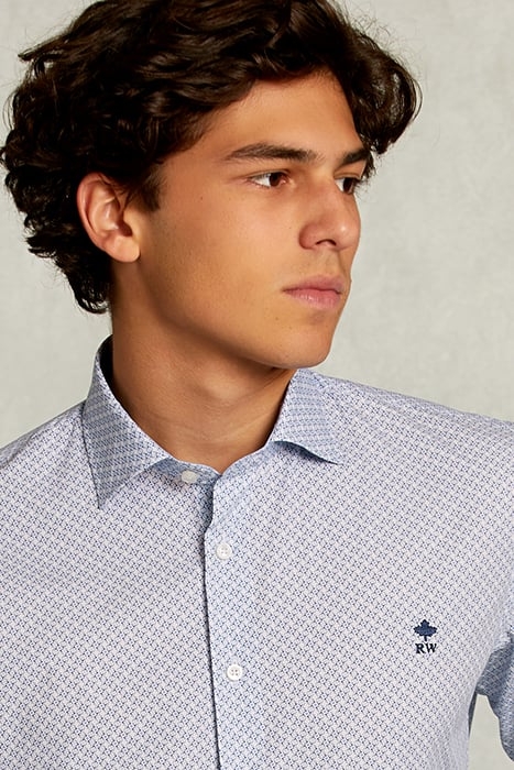 SLIM FIT FANTASY SHIRT MULTI BLUE 3