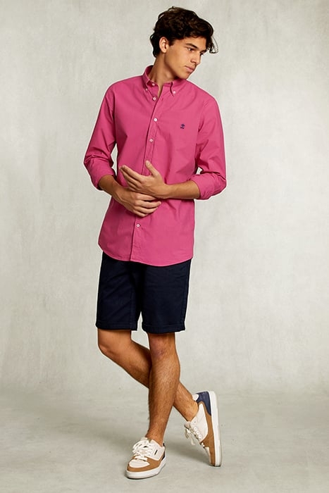 CUSTOM FIT POPLIN SHIRT AMARANTH PINK 3