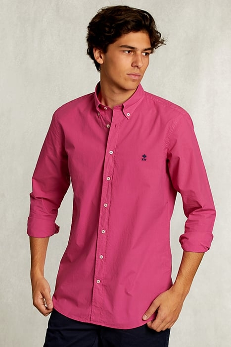 CUSTOM FIT POPLIN SHIRT AMARANTH PINK 1