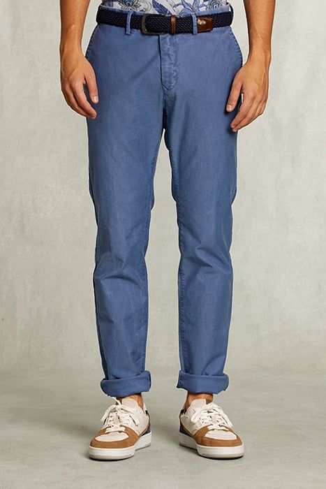 SLIM FIT COTTON CHINO ICONIC BLUE BLUE 1