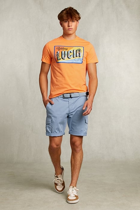 NORMAL FIT T-SHIRT IN SUNRISE ORANGE 3