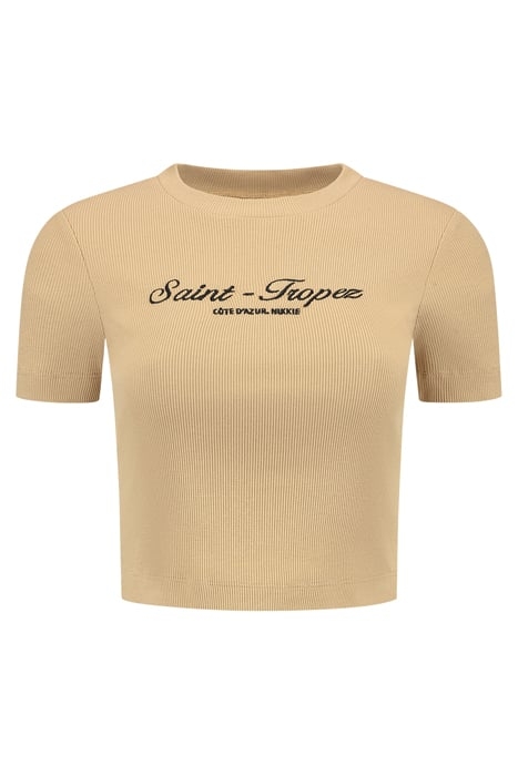 SAINT TROPEZ RIB TOP CASHEW 1