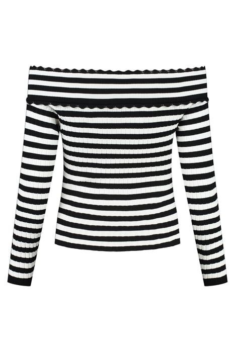 BAYTOWN BUTTON TOP STAR WHITE/BLACK 3