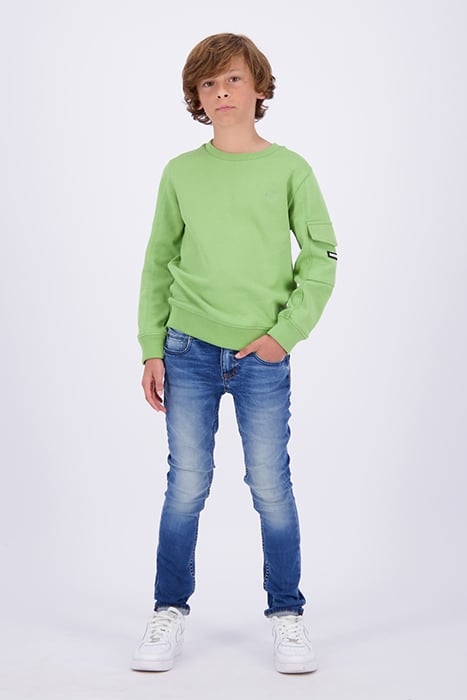 BOYS MARSHALL SWEATER RETRO GREEN 1
