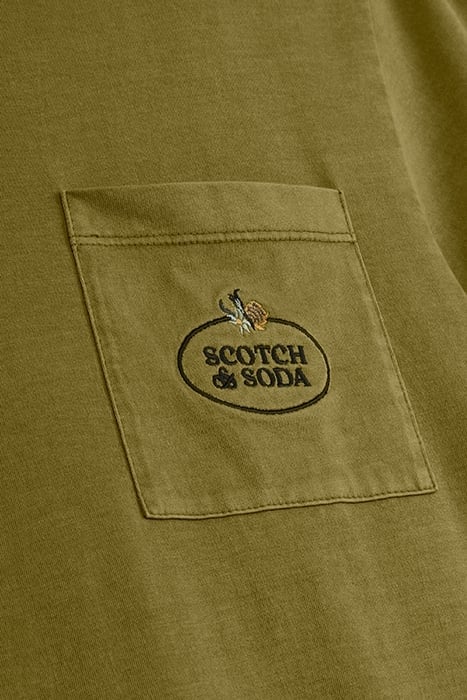 GARMENT DYED SS POCKET TEE MOSS GREEN 3
