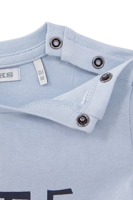BABY BOYS' BLUE SLOGAN T-SHIRT 4