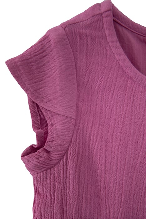 BABY GIRLS’ MAUVE CREPE DRESS WITH ETHNIC EMBROIDERY 3