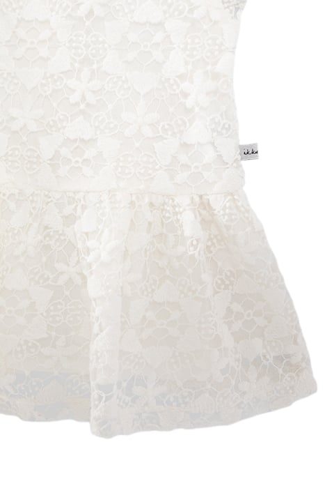 GIRLS’ OFF-WHITE BLOUSE WITH EMBROIDERED LACE 6