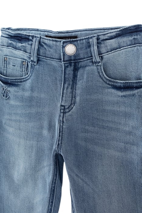 BOYS’ BLUE STRAIGHT JEANS WITH EMBOSSED ANCHORS 3