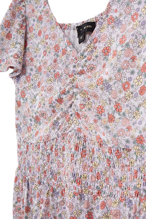 GIRLS’ LILAC LENZING™ ECOVERO™ FLOWER POWER PRINT DRESS 3