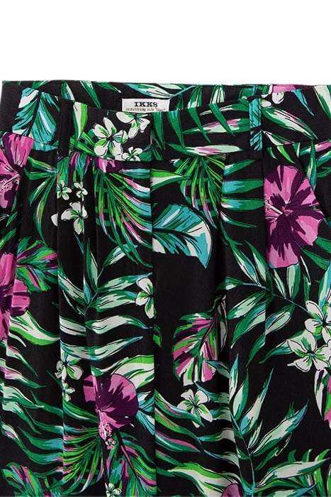 GIRLS’ BLACK LENZING™ ECOVERO™ TROPICAL TROUSERS 4