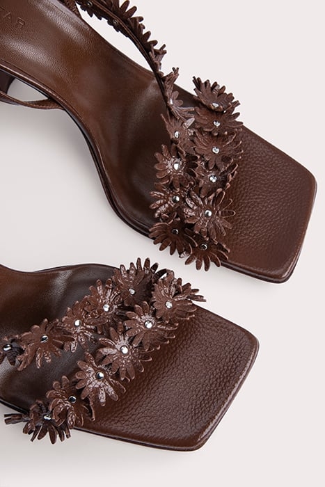 POPPY TABAC GLOSS GRAINED LEATHER TABAC 3