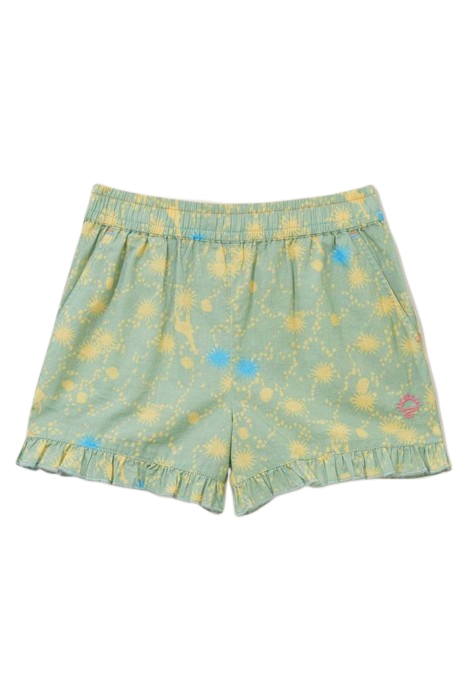 PRINTED WOVEN SHORT GREEN MULTI 2