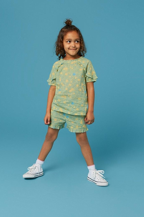 PRINTED WOVEN SHORT GREEN MULTI 1