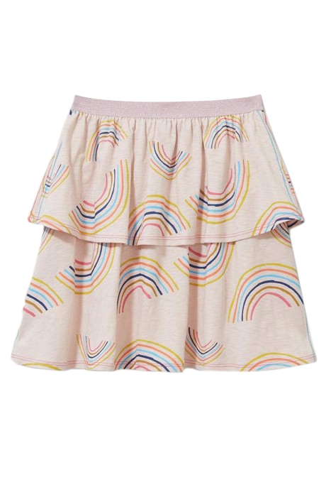 INDIA PRINTED TIERED SKIRT LIGHT PINK 3