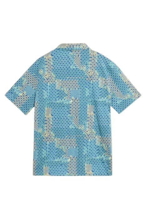 COSMIC SHORT SLEEVE SHIRT BLUE PRINT 2