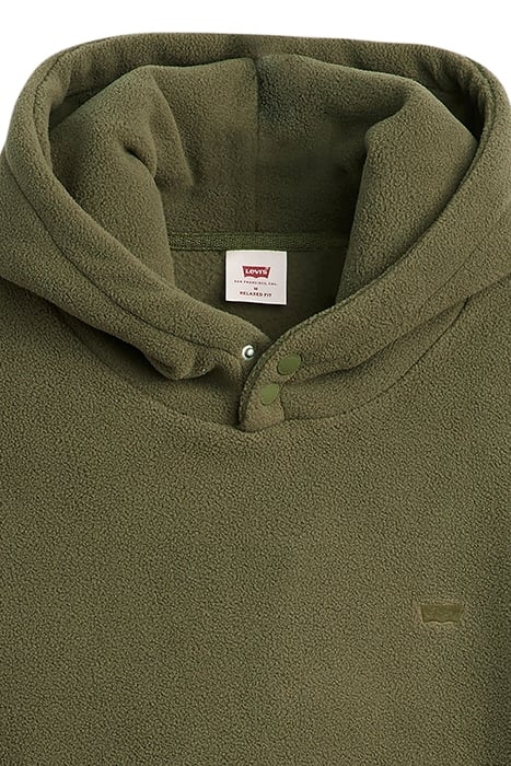 HM POLAR FLEECE HOODIE OLIVE NIGHT 6