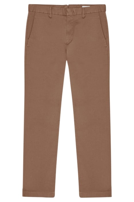 NN07 THEO CHINO BROWN REGULAR FIT TROUSERS 3