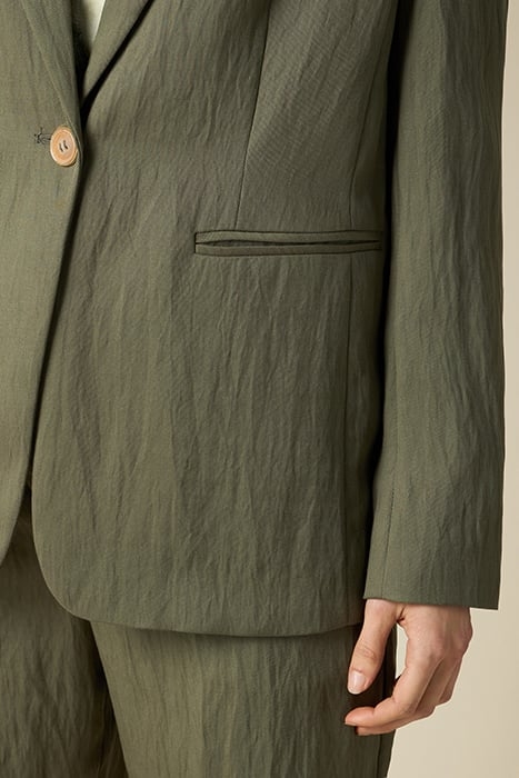 TENCEL-BLEND BLAZER GREEN 4