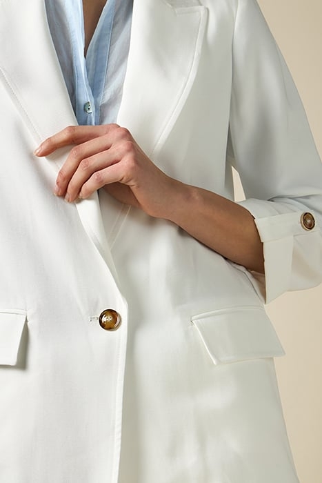 VISCOSE TWILL BLAZER WHITE 5