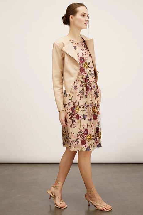 SHORT EMBROIDERED TULLE DRESS RED 4